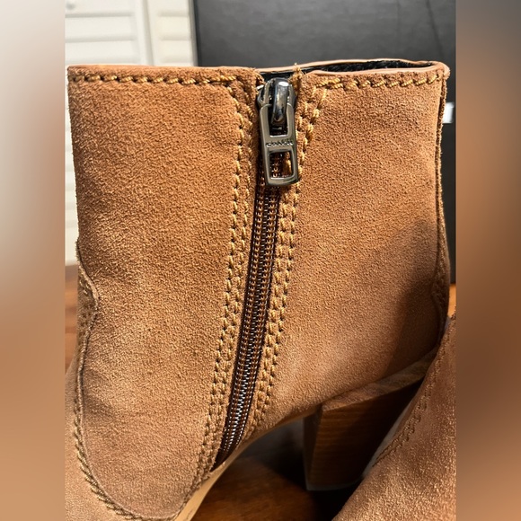 NWT Coach | Western Suede  Fringe Booties - Picture 2 of 8